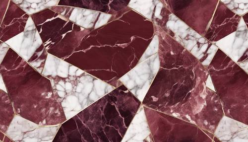 Polished seamless burgundy marble pattern