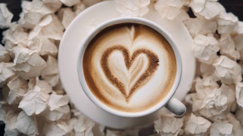 A surprise love note written on a frothy cappuccino. Wallpaper [be37c64b3b1041259a54]