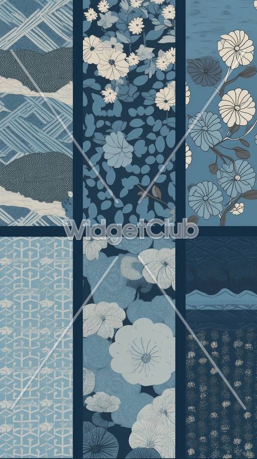 Blue Floral and Nature Inspired Designs壁紙[3ad5db33a3f046c1a88b]