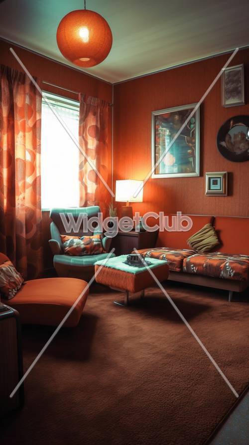 Cozy Vintage Living Room Scene