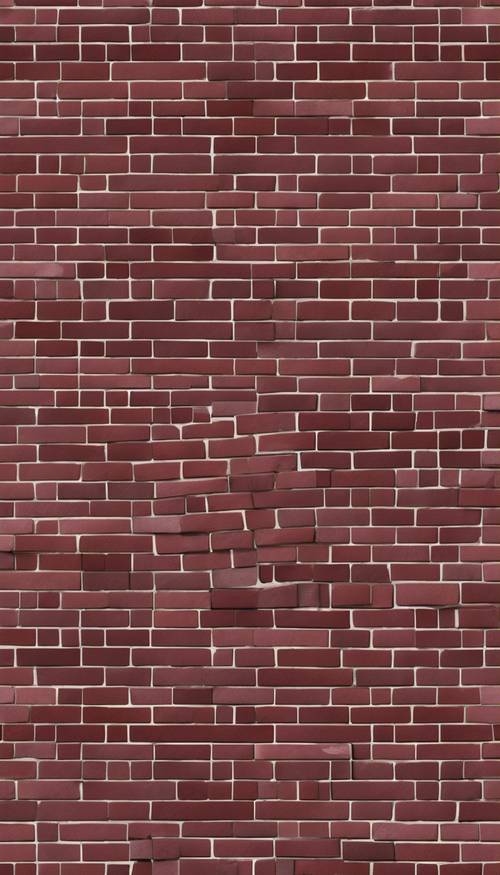 A seamless texture of burgundy bricks stacked neatly