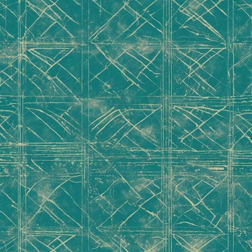 Scratchy seamless pattern with a grunge aesthetic in teal.