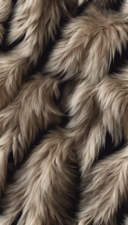 Texture de fourrure de panthère onyx dans un design sans couture.