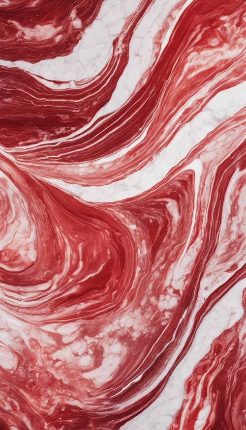 Marble pattern of streaks in shades of red fading into white. Tapet [b2070a30a85b4a1a89f2]