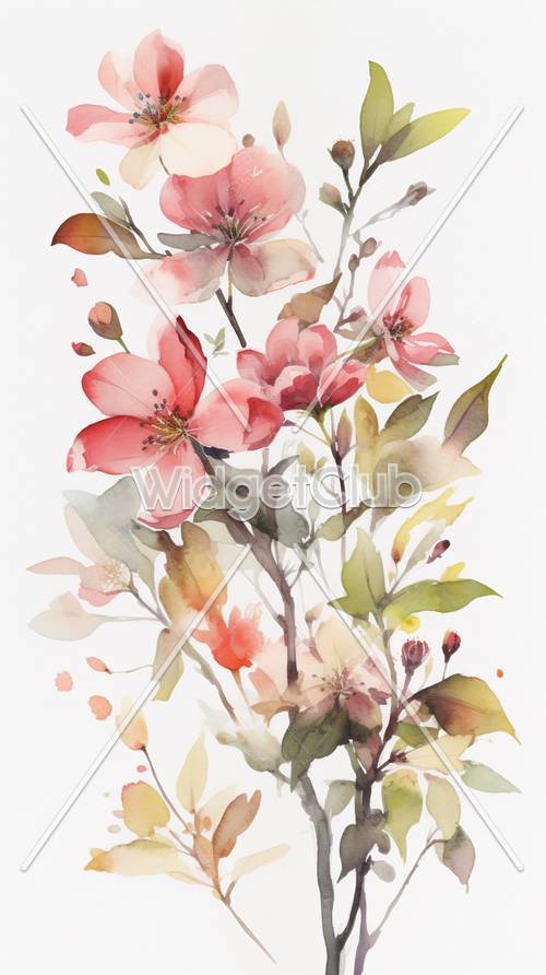 Colorful Floral Wallpaper [af41a33d8b0d49f7adc2]