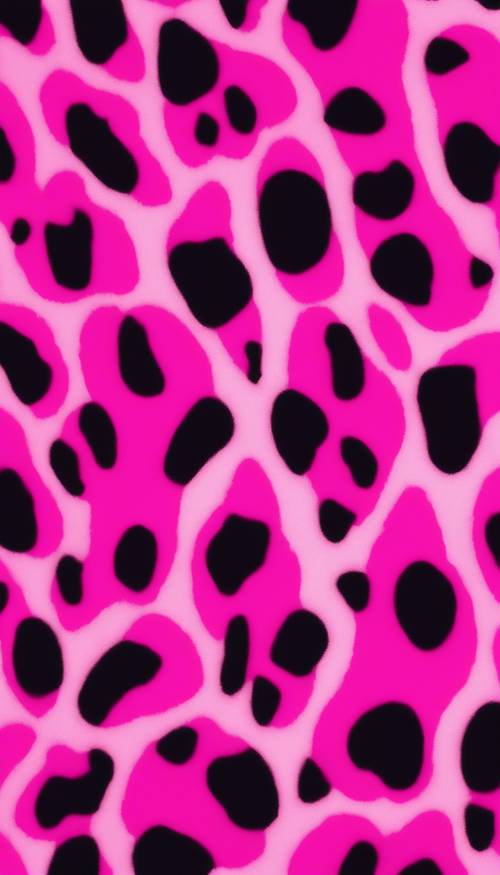 An abstract reinterpretation of cheetah print in hot pink tones". Tapeta [34d79311390a4260bade]