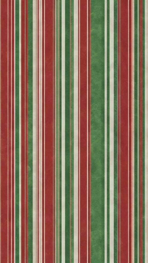 A seamless pattern of alternating thick red and thin green stripes.