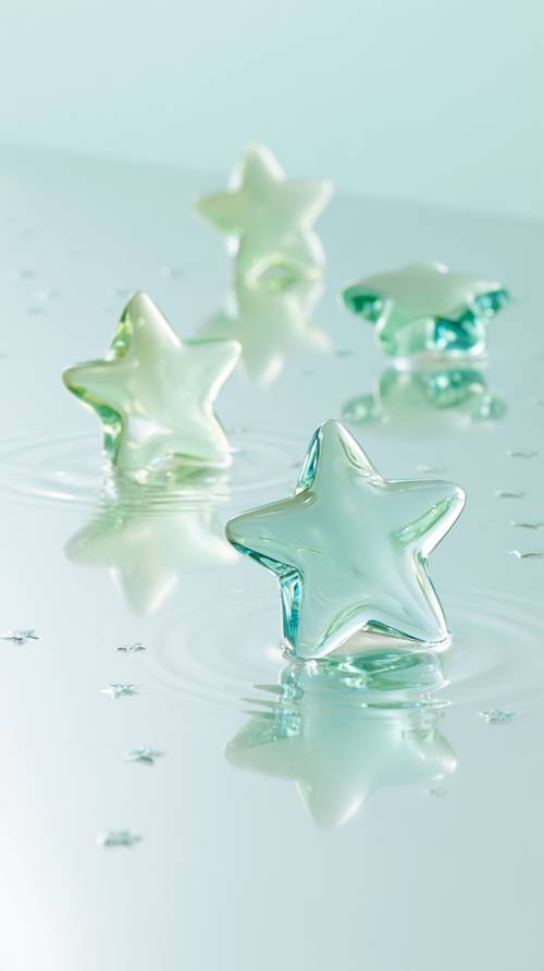 Sparkling Star-Shaped Crystal Art Wallpaper [0a778cdf30e64b74a69a]