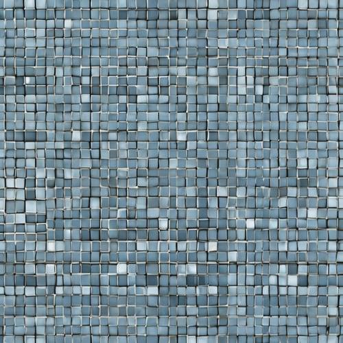 Un design géométrique apaisant avec des carrés bleus délavés répétés.
