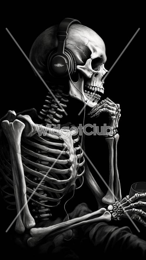 Mysterious Skeleton Holding a Rose Tapet [8e54b40978fa4cc7b0cb]