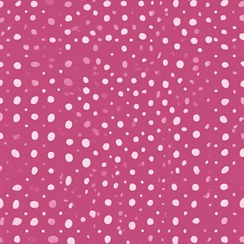 High fashion inspired dark pink polka dot pattern, creating a retro vibe.