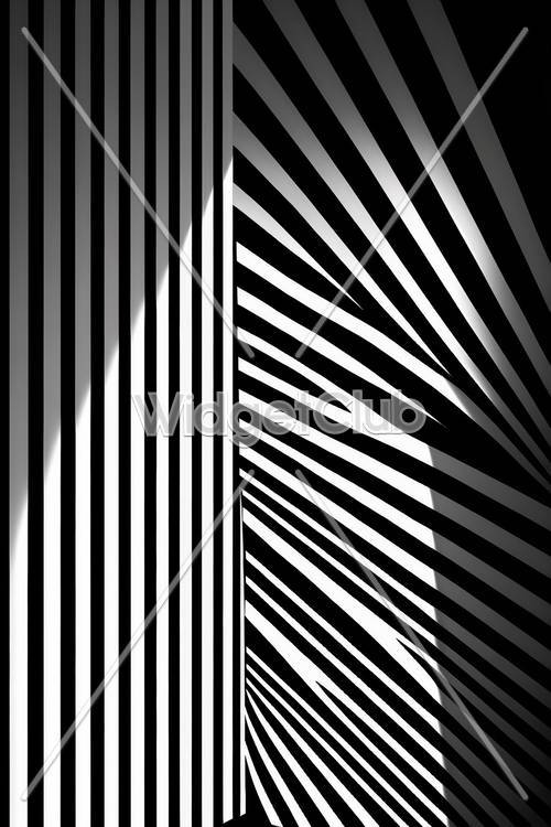 Black and White Zigzag Stripes