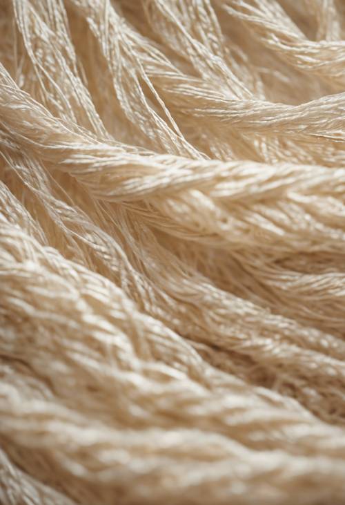 A continuous pattern of abstract, ethereal cream-colored threads, woven throughout the image.