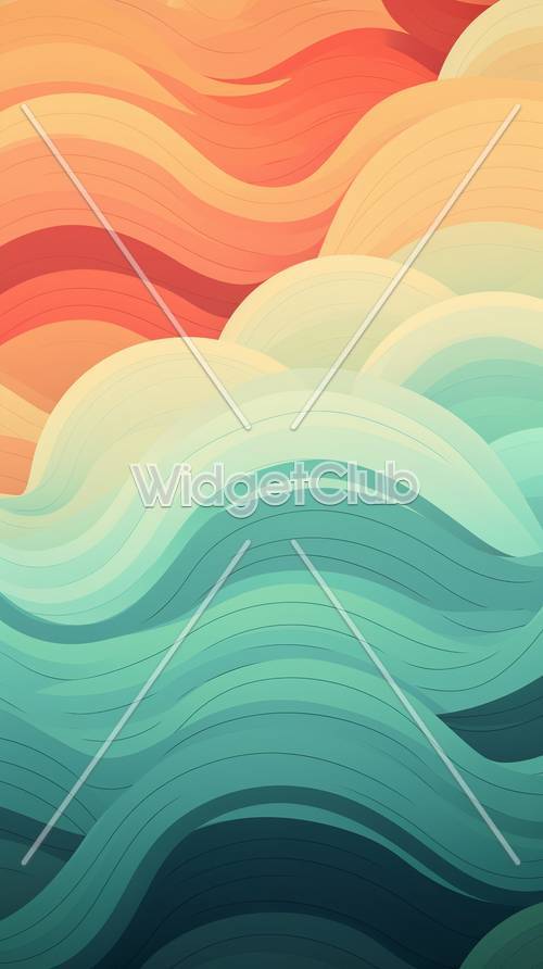 Colorful Waves Art
