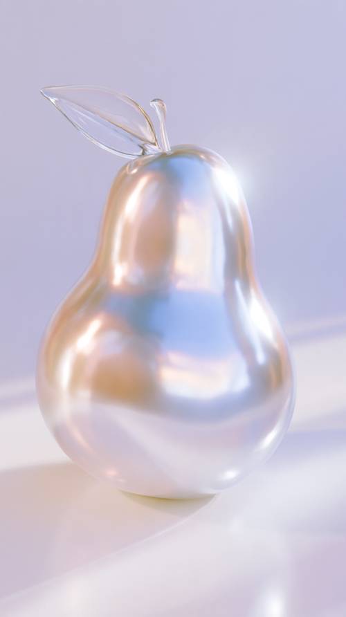 Pear-Shaped Glass Art in Soft Light Wallpaper [48b4200c0df7454a9979]