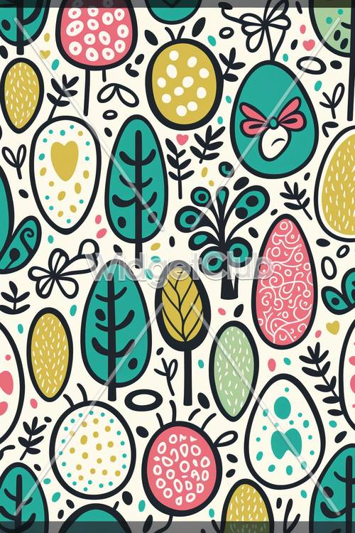 Colorful Nature Pattern for Kids