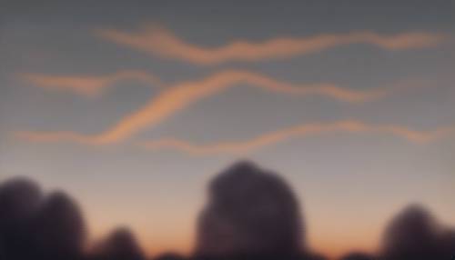 Una escena de atardecer donde el cielo muestra un hermoso efecto sombrío gris desde el horizonte hacia arriba.