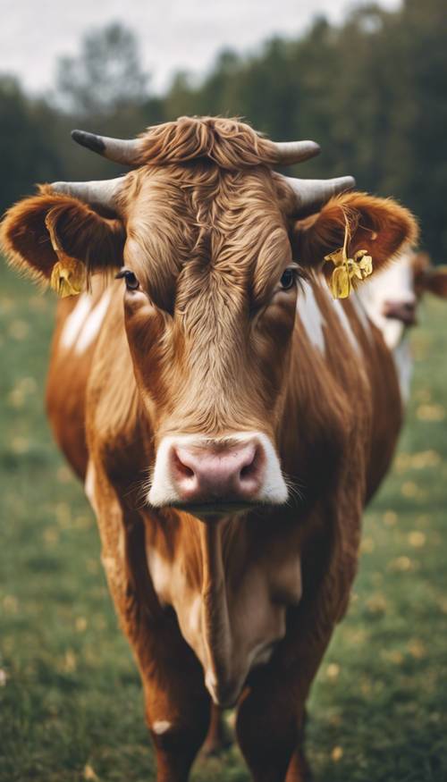 سلالات مختلفة من الأبقار تمثل مختلف أنماط الأبقار الجميلة.
