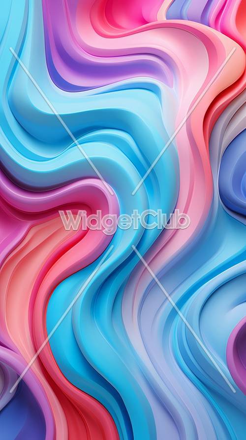 Colorful Swirls Design for Your Screen
