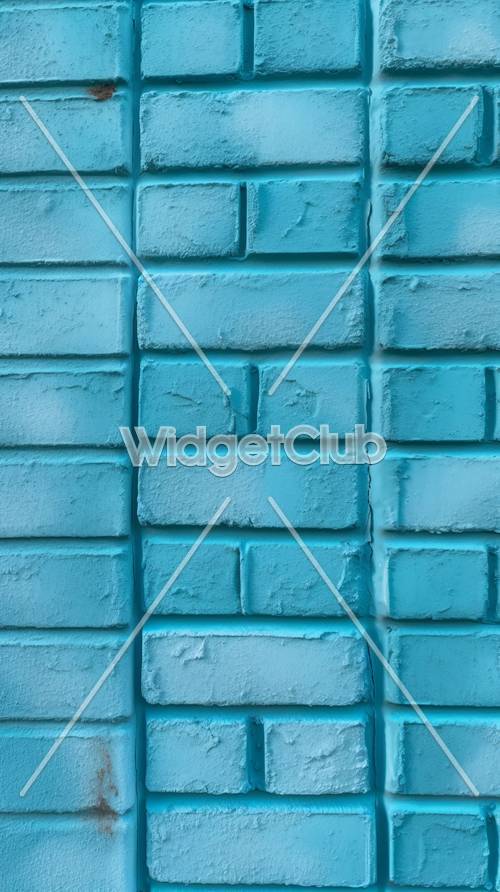 Tekstura ściany z niebieskiej cegły
