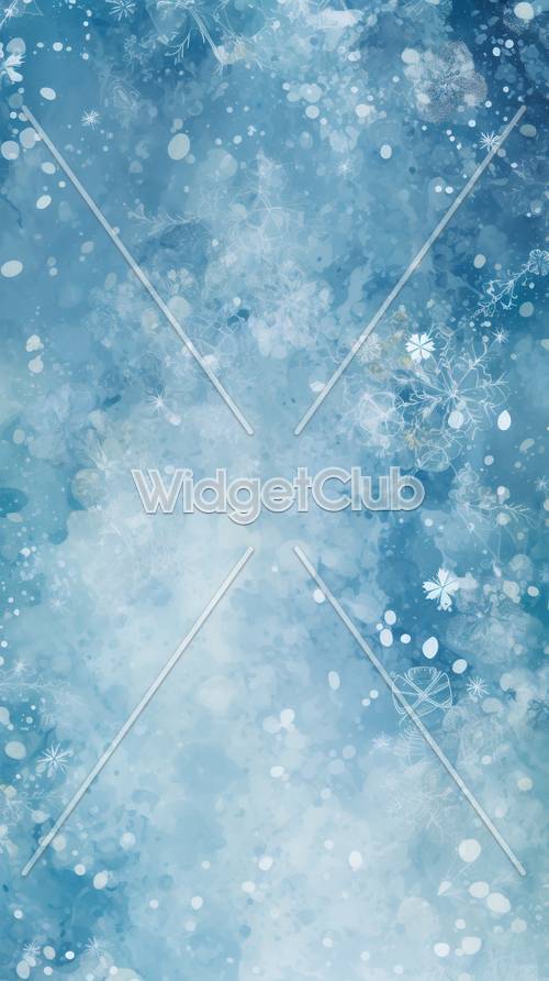 Dreamy Blue Floral Design Background