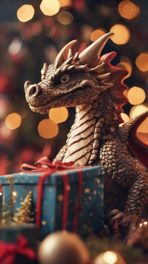 Un cuento navideño contado en estilo anime, en el que un dragón ayuda a Santa a entregar regalos.