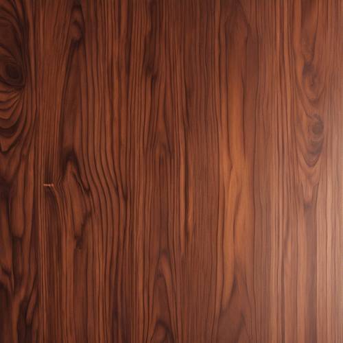 Smooth polished mahogany wood surface reflecting the overhead lights. Tapeta [d5cd5fb29c784a738e4c]