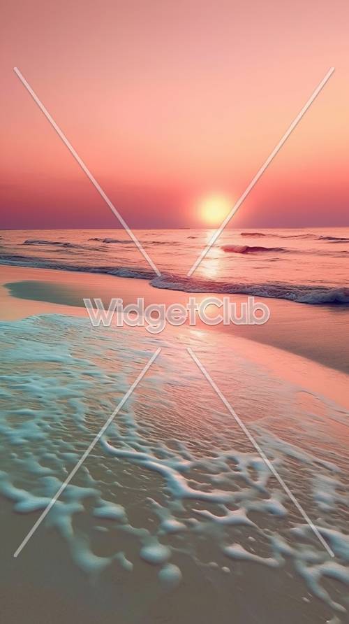 Pôr do sol na praia: vistas paradisíacas para sua tela