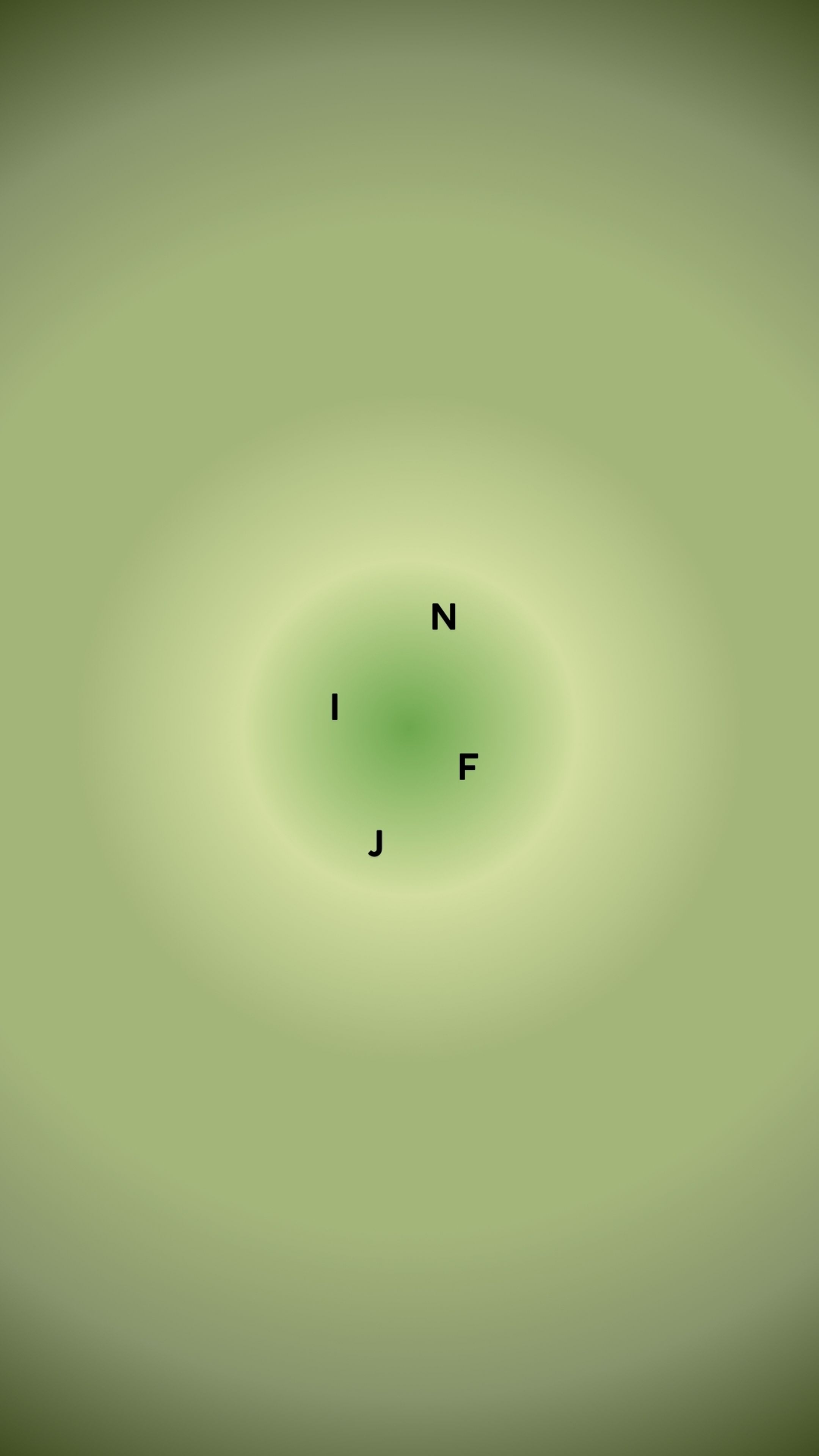 Mystical Green Glow with Letters N, I, F, and J วอลล์เปเปอร์[7901e75e30e94565bcee]