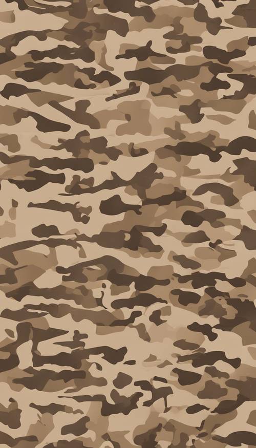 Camouflage militaire en beige et marron discret