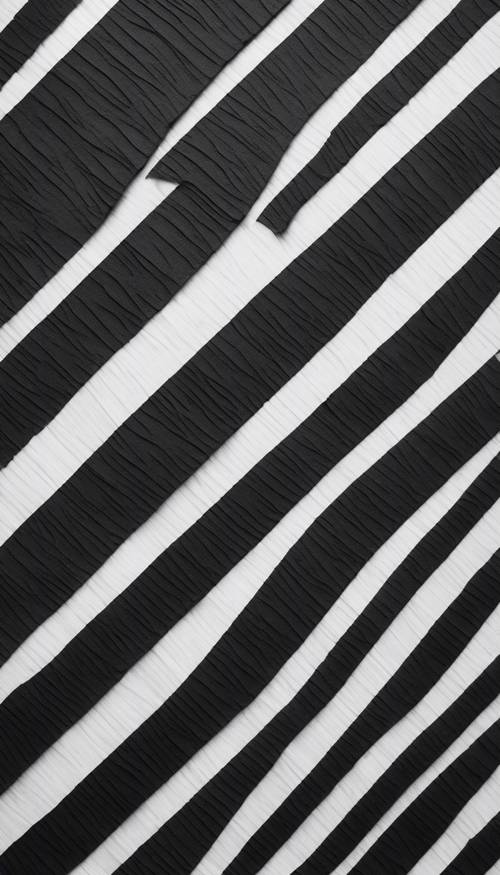 Repeated pattern of thick and dark stripes diagonally laid across the canvas. Tapet [f728b26652e9471bb064]