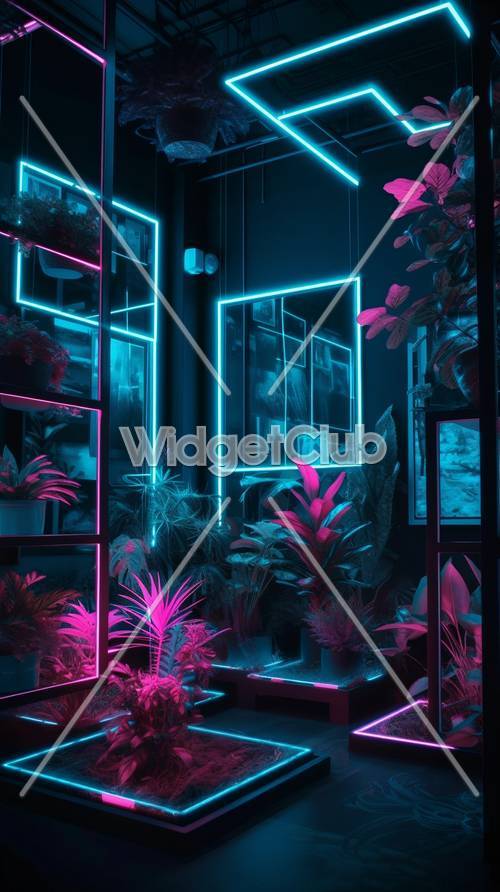 Neon Glow and Nature Mixed in Cool Colors