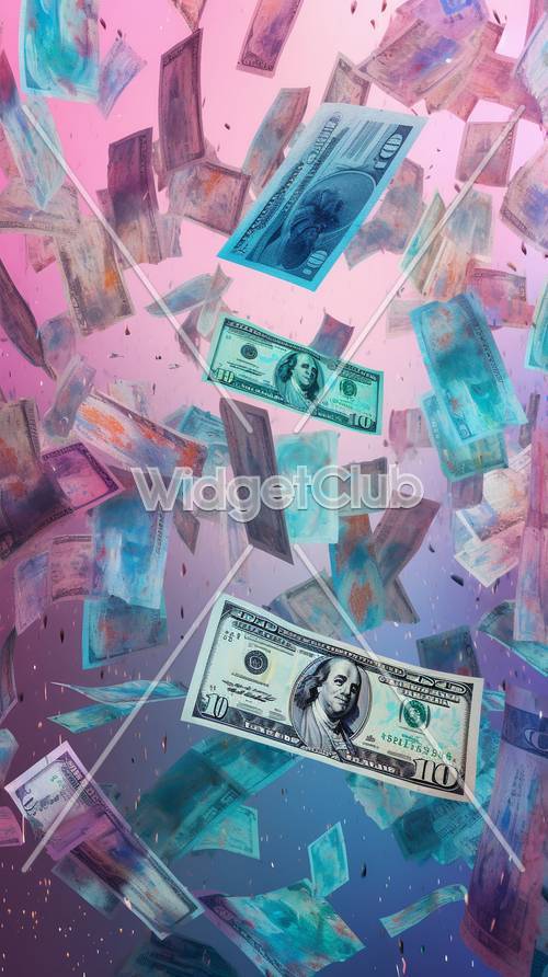 Pink Money Wallpaper [d65113ab6c5e4f8aa54b]