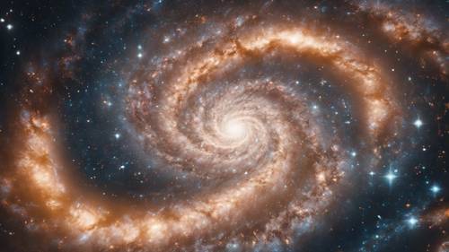 Uma estrela Y2K entre uma hipnotizante galáxia espiral.