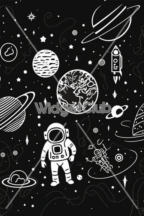Cool Astronaut Wallpaper [dd2b1d7a52bc4b83b6ca]