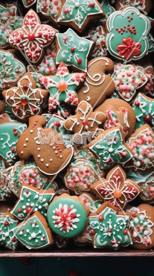 Biscuits de Noël colorés