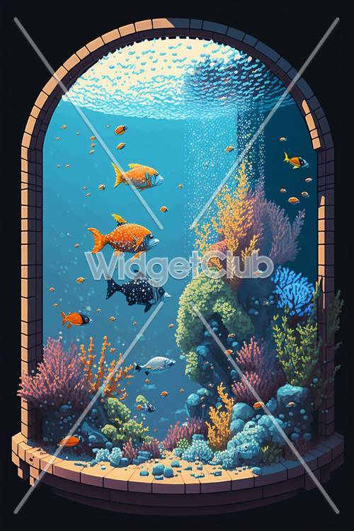 Underwater World Through an Archway Tapeta [f1736ebc118f437b996a]
