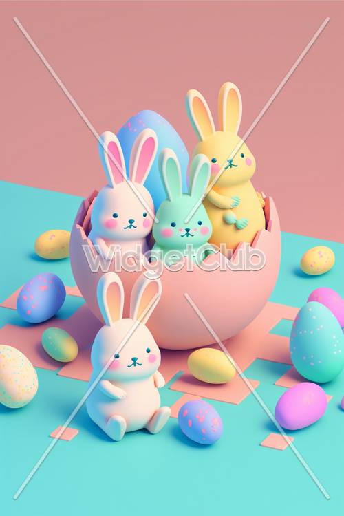 Cute Easter Bunny Celebration