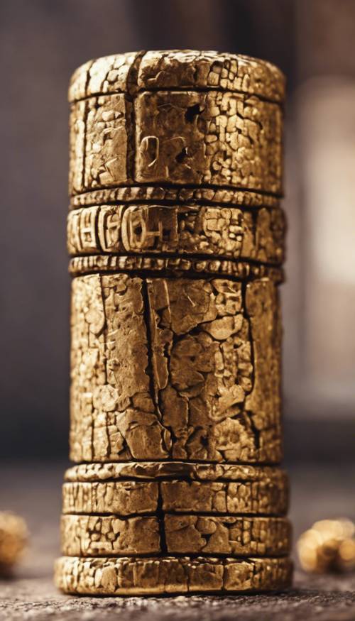 An antique gold cork, forgotten in the dusty corner of an attic Tapeta [b465b2370f6246cb8d25]