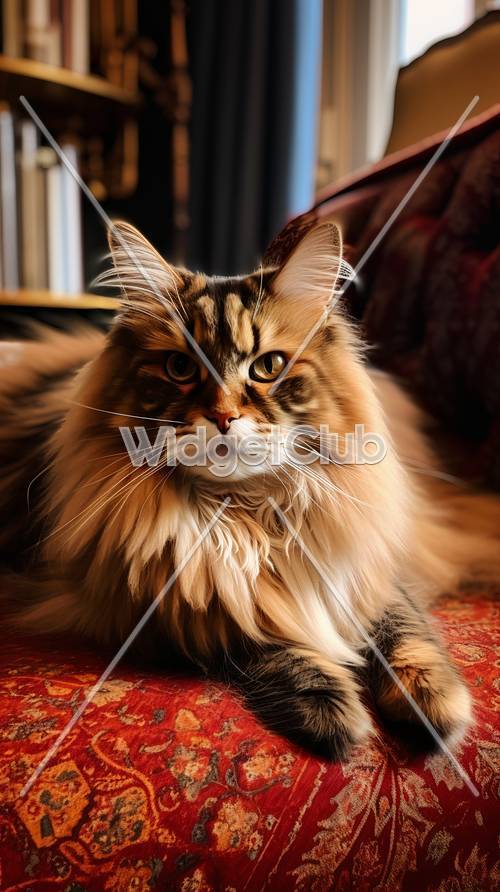 Stunning Fluffy Cat Tapeta [59cc2ec99c09405aa57d]