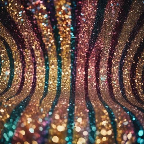 Padrões que refletem uma atmosfera de carnaval usando glitter divertido e multicolorido.