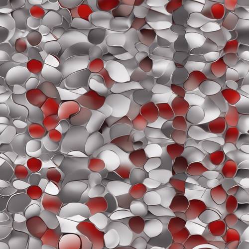 Design a dazzling seamless gradient pattern from contrasting red to peaceful grey.