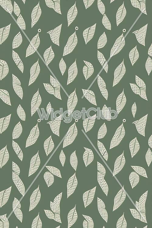 잎이 많은 녹색 원활한 패턴
