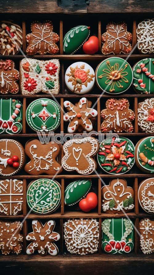 Красочное праздничное печенье