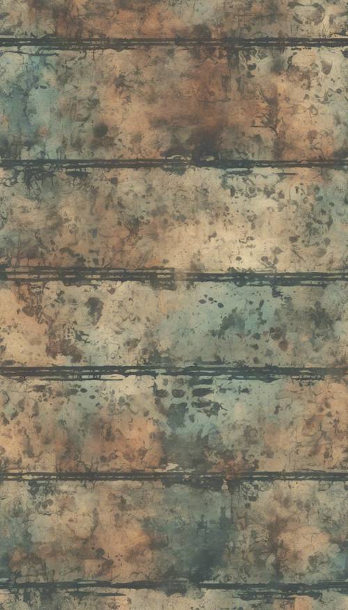 Seamless grunge pattern with a vintage aesthetic and splotches of muted colors.