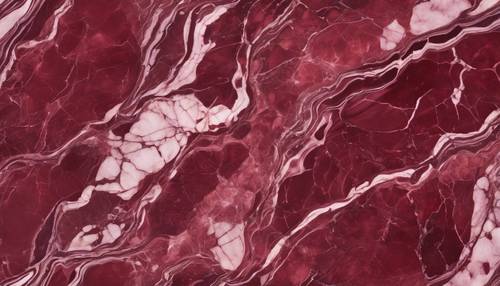 Burgundy marble surface with a glossy finish in seamless design