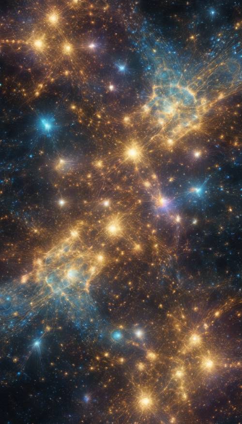 A sublime, harmonious fractal pattern revealing the mysteries of the cosmos. Tapeta [f8e22da2fb5b4192983a]