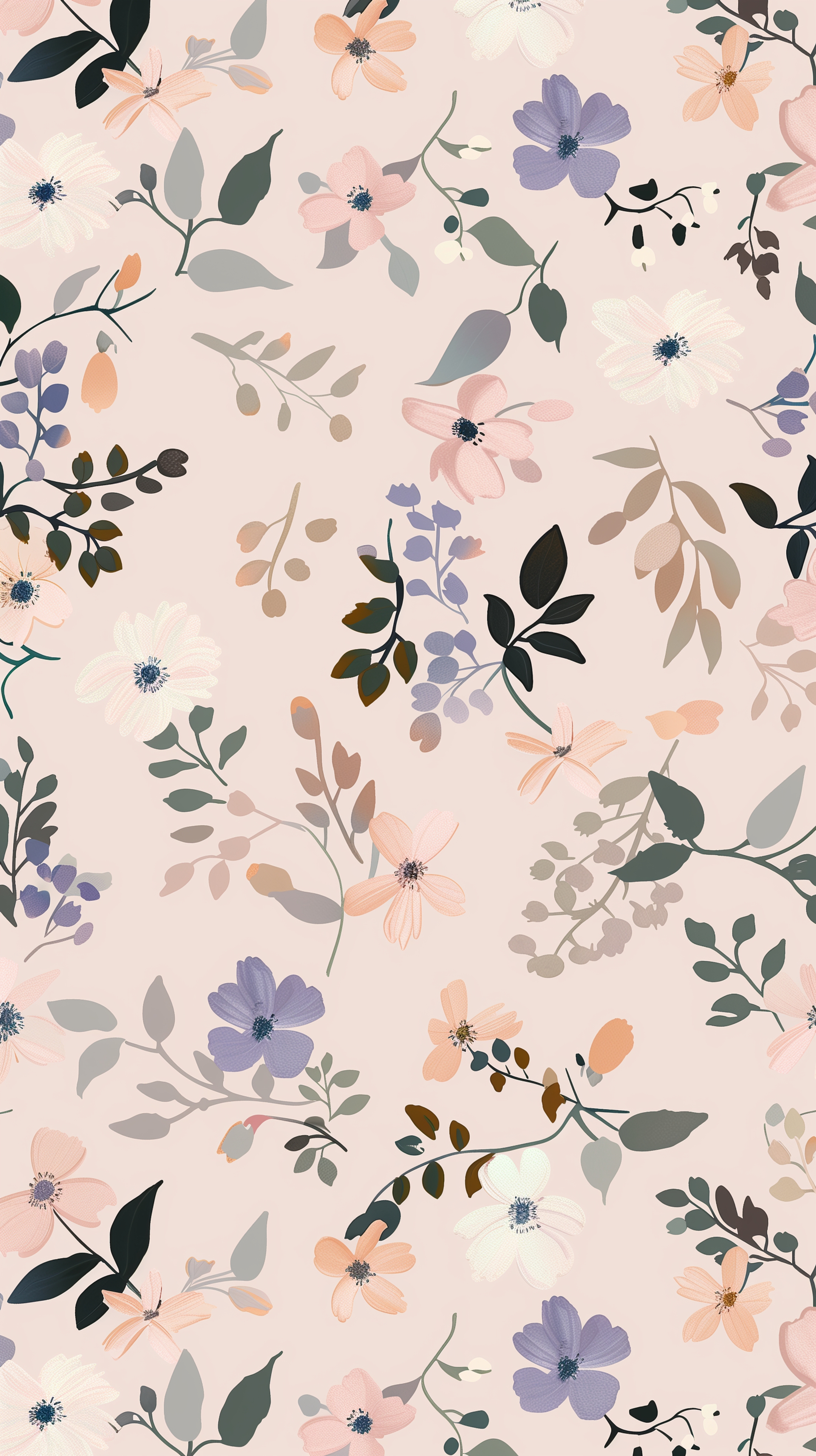 Floral Beauty In Soft Pastel Colors Wallpaper[2a9953e800d64ce283ef]