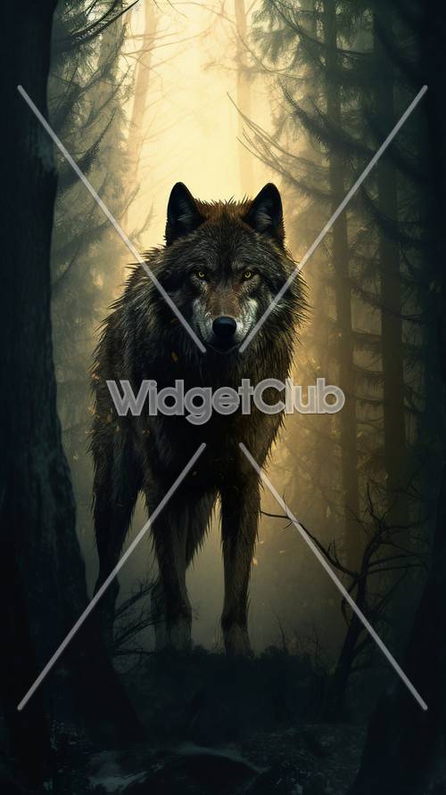 Mystischer Waldwolf