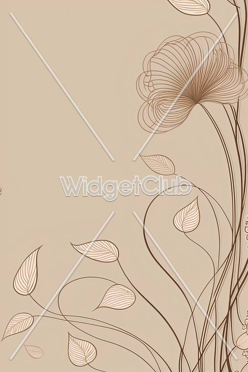 Neutral Floral Wallpaper [f5934e9a2c5a4d9eae75]